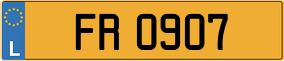 Trailer License Plate